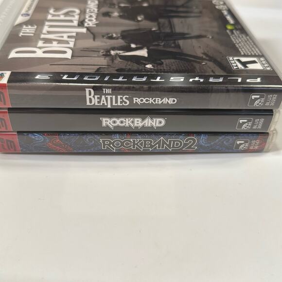 PlayStation 3 Rock Band & Rock Band 2 & The Beatles PS3 Games w/ Case and Insert - Picture 1 of 10